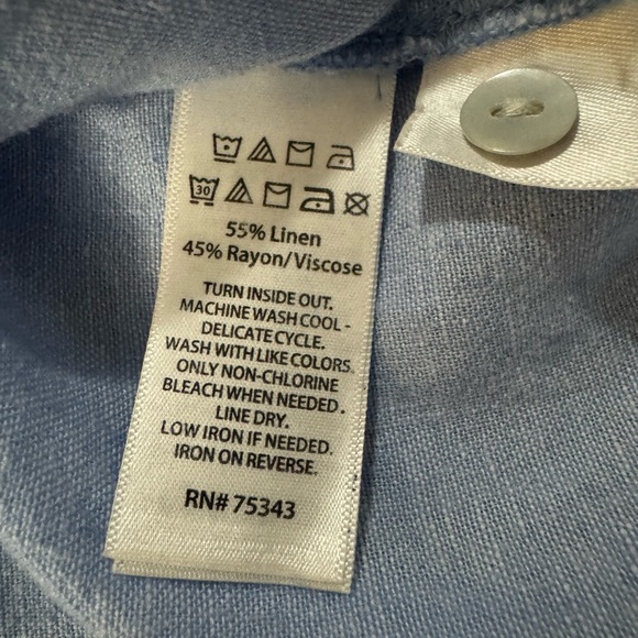 Joie chambray linen blend top - Picture 7 of 9